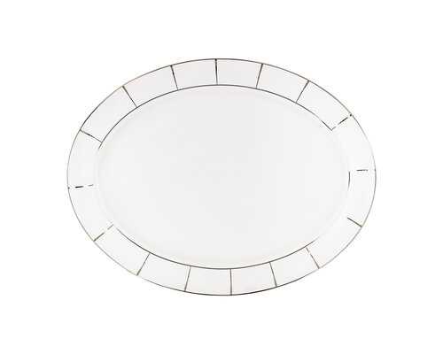 PORCEL  Plat ovale 35 x 26 cm " Excentric "