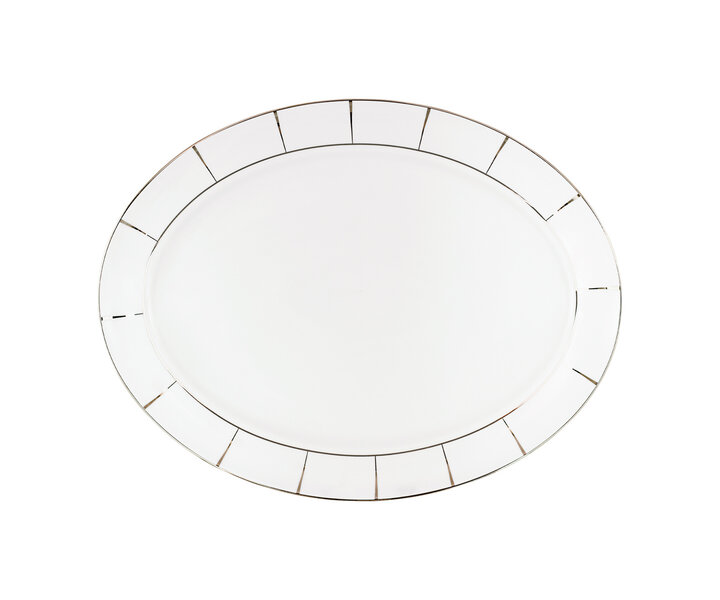 PORCEL  Ovale schotel 35 x 26 cm " Excentric "