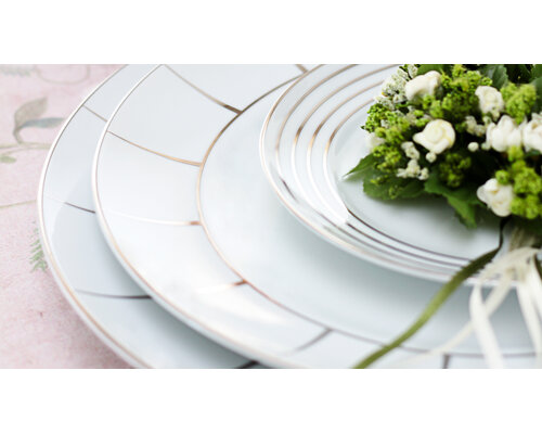 PORCEL  Oval platter 29 x 22 cm " Excentric "