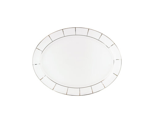 PORCEL  Ovale schotel 29 x 22 cm " Excentric "