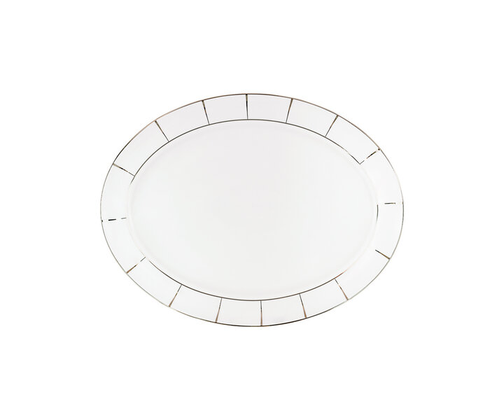 PORCEL  Plat ovale 29 x 22 cm " Excentric "