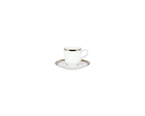 PORCEL  Ensemble tasse 11 cl avec soucoupe " Excentric "