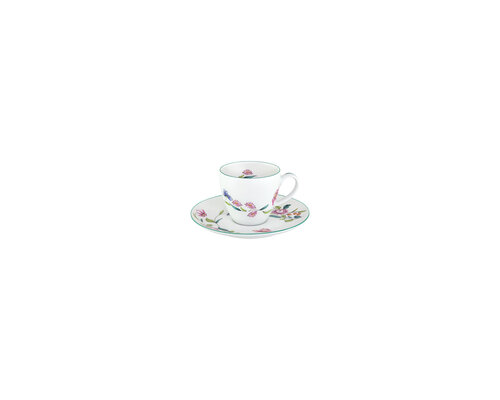 PORCEL  Cup 10 cl with saucer  " Florence  "