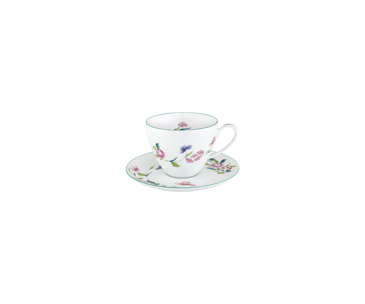 PORCEL  Ensemble tasse 26 cl avec soucoupe " Florence "