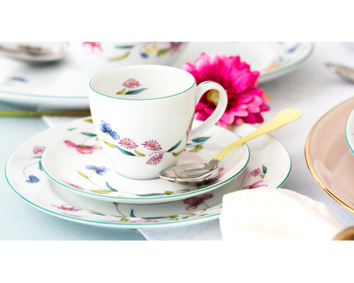 PORCEL  Sugar bowl with lid  " Florence  "