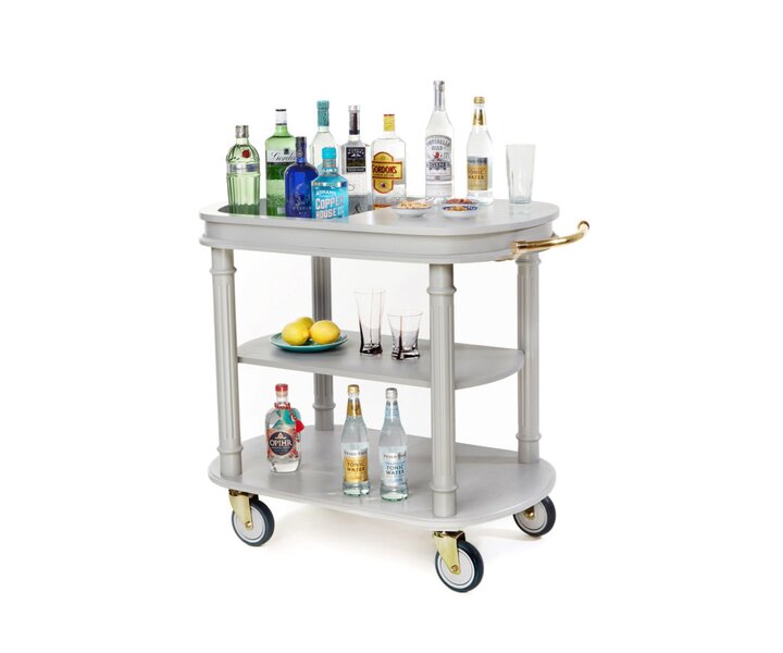 M&T Serving trolley off-white finish