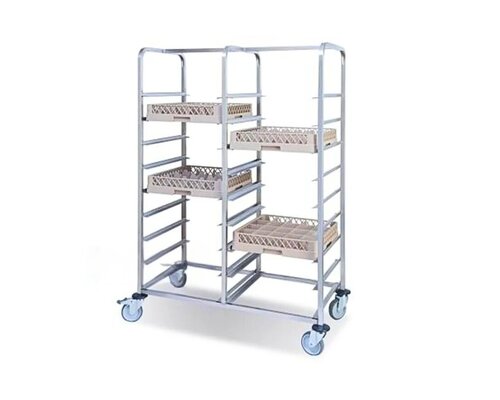 PUJADAS Mobile rack for 2 x  9 dishwashing racks