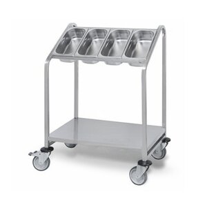 PUJADAS Chariot porte plateaux et distributeur de couverts
