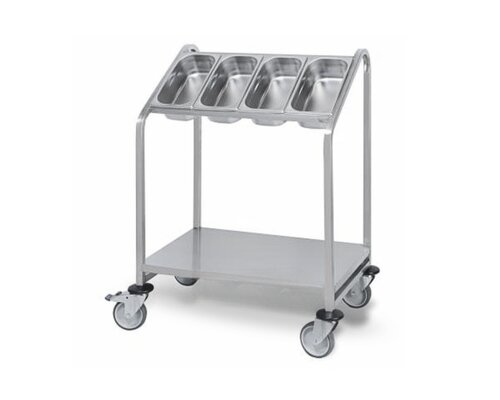 PUJADAS Chariot porte plateaux et distributeur de couverts