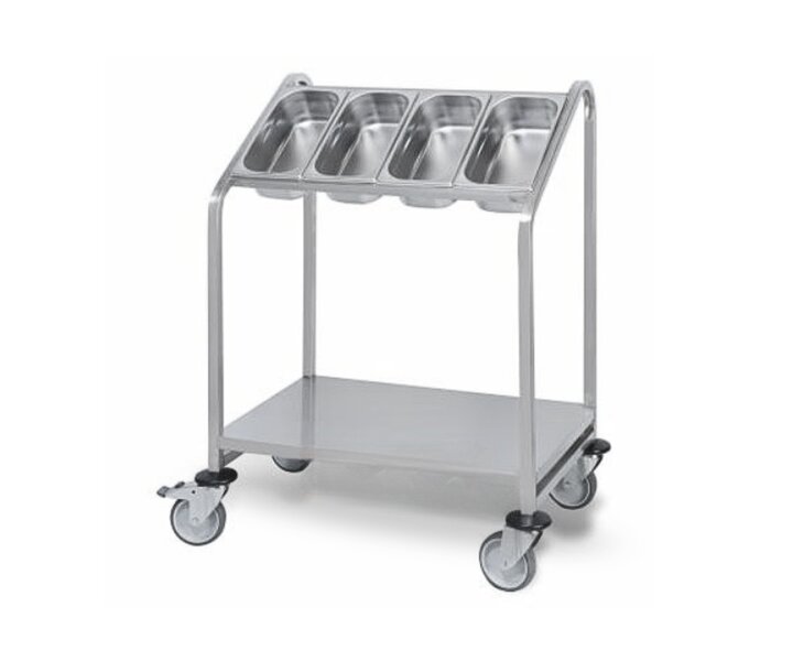 PUJADAS Tray & flatware dispenser trolley