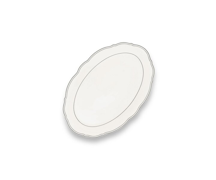 Plat ovale  - assiette ovale 31,5 x 20,5 cm  " Odette Bistro "