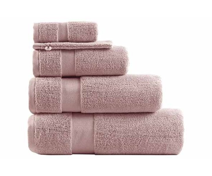 M&T Guest towel  50 x 30 cm  " Misty rosee "  set with 4 towels