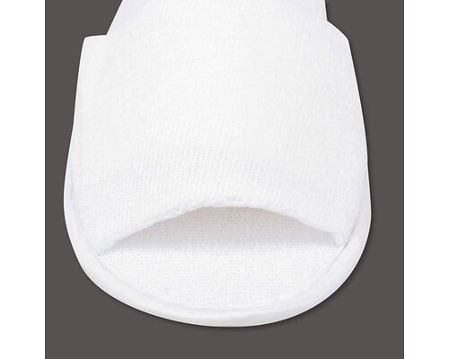 M&T Pantoufles à bout ouvert  4 boites de 100 paires  = 400 paires pour 40,00 €= 0,10 €/par pair.