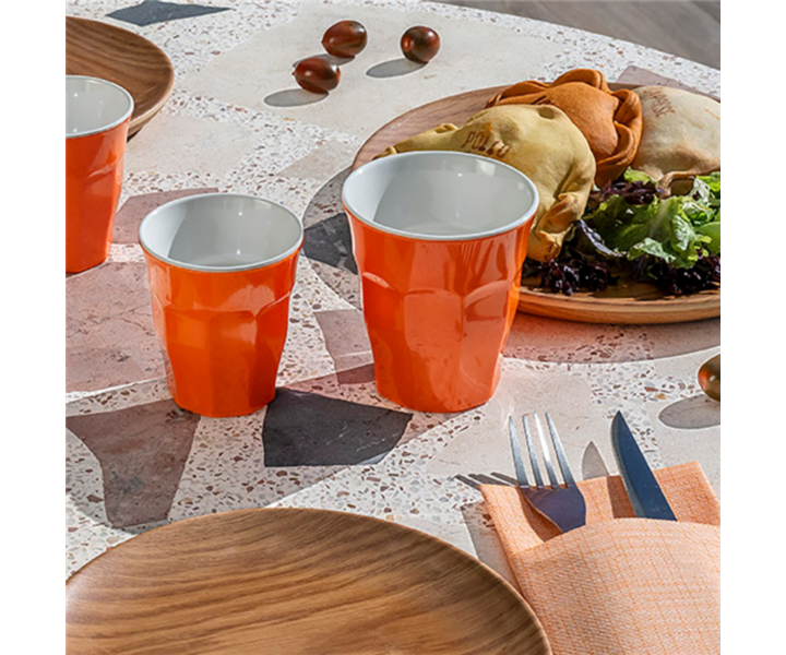 M&T Goblet 18 cl orange empilable mélamine