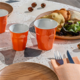 M&T Beker 18 cl  oranje stapelbaar melamine
