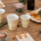 Beker 29,5 cl  crème kleurig stapelbaar melamine