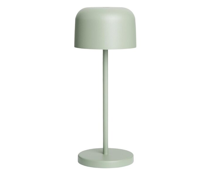 M&T Table lamp rechargable  "  IBIZA " minth green height 20 cm