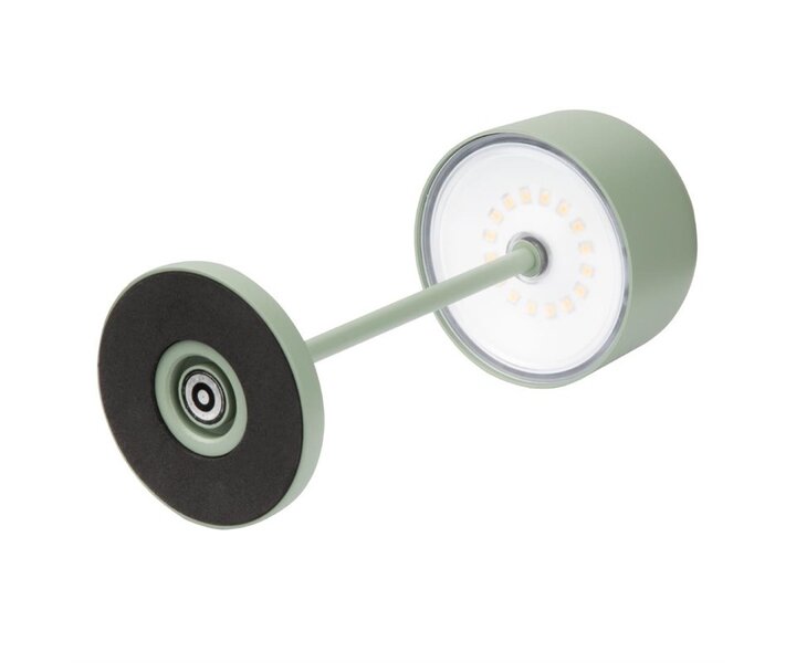 M&T Lampe de table rechargable " IBIZA  "  couleur verte hauteur 20 cm