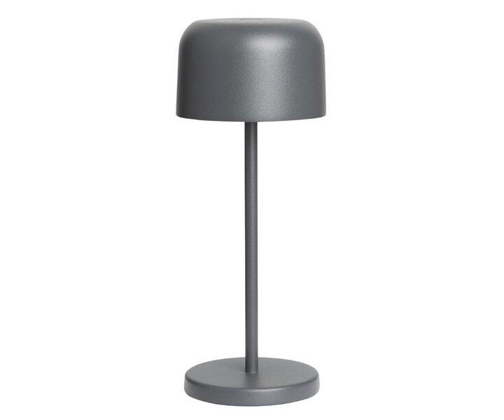 M&T Table lamp rechargable  "  IBIZA " grey height 20 cm