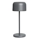 M&T Table lamp rechargable  "  IBIZA " grey height 20 cm
