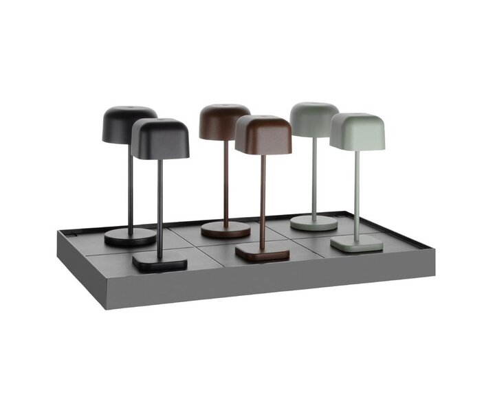 M&T Charging base designed to charge up to six IBIZA table lamps simultaneously