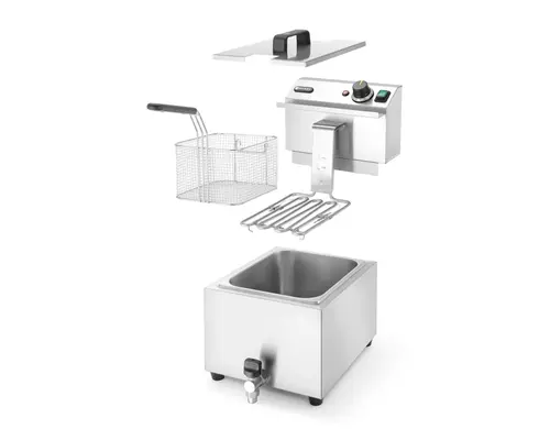 HENDI Friteuse Profi Line met aftapkraan - 8 l