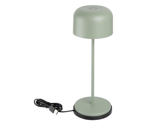 M&T Table lamp rechargable  "  IBIZA " mint green height 30 cm