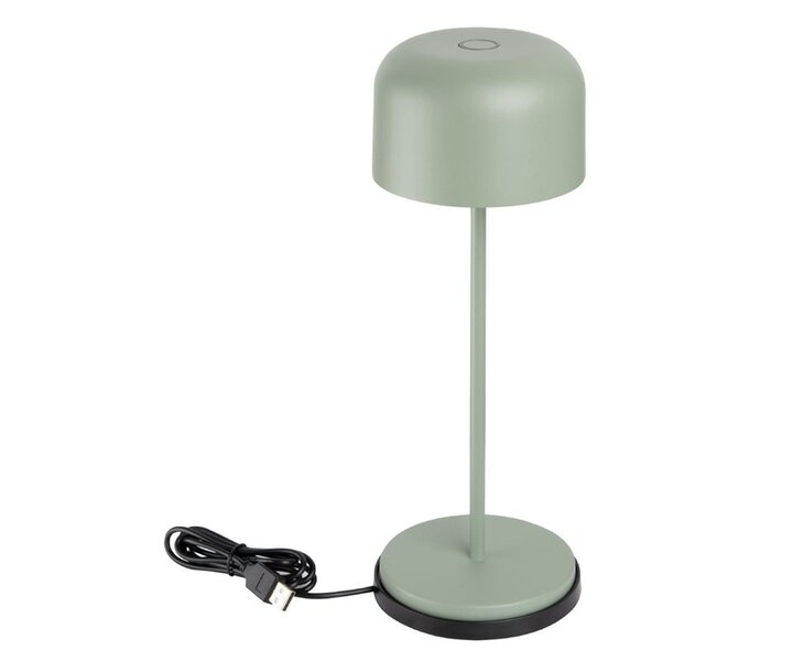 M&T Table lamp rechargable  "  IBIZA " mint green height 30 cm