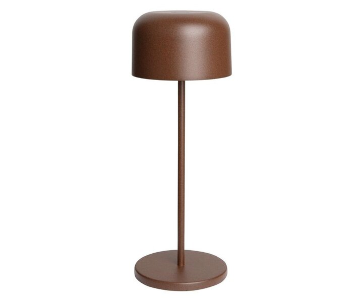 M&T Lampe de table rechargable " IBIZA  "  couleur marron  hauteur 30 cm