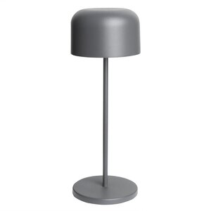 M&T Lampe de table rechargable " IBIZA  "  couleur gris antracite  hauteur 30 cm