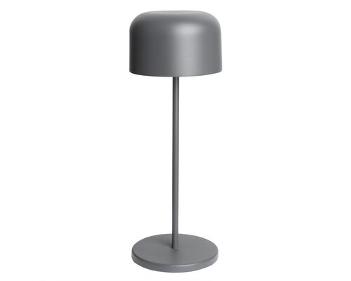 M&T Table lamp rechargable  "  IBIZA " antracite grey height 30 cm