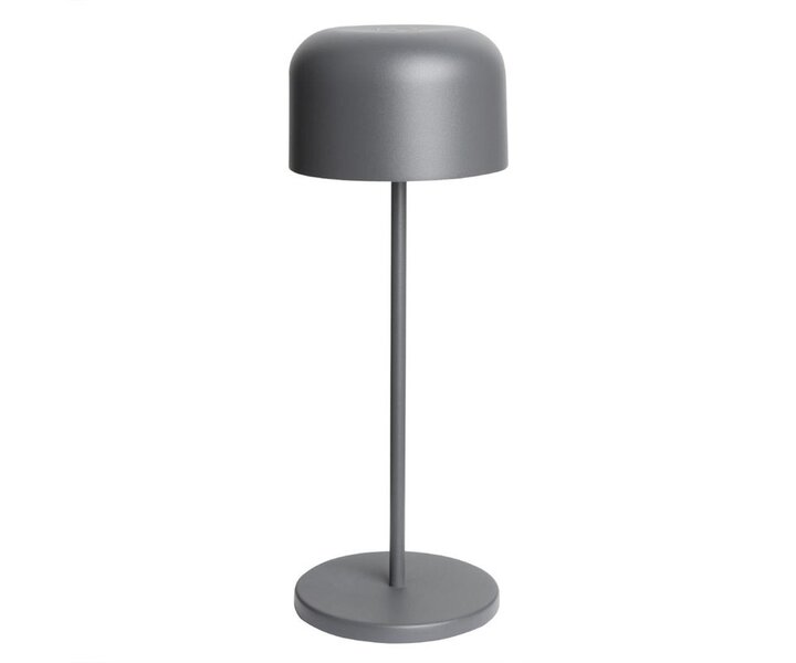 M&T Table lamp rechargable  "  IBIZA " antracite grey height 30 cm