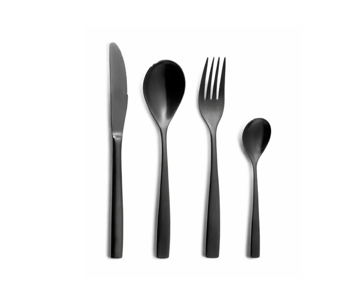 COMAS  Fourchette de table PVD coating noir  Barcelona