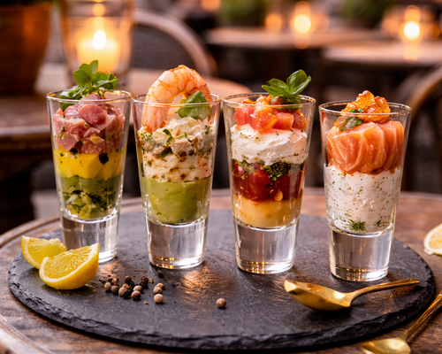 Verres à amuse-bouche et verres à shot