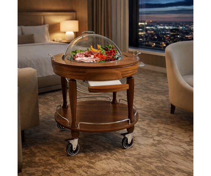 ZEPé PARIS ROUND service trolley with Cheese TOP(not chilled)