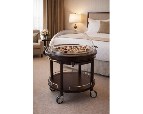ZEPé ROMA ROUND service trolley with dessert Top (chilled)