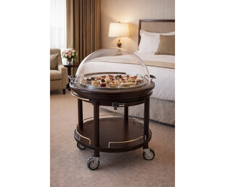 ZEPé ROMA ROUND service trolley with dessert Top (chilled)