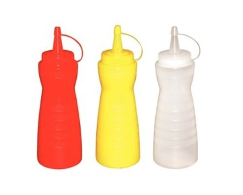 M & T  Squeeze bottle clear 1 liter