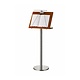 Menustandaard met lamp