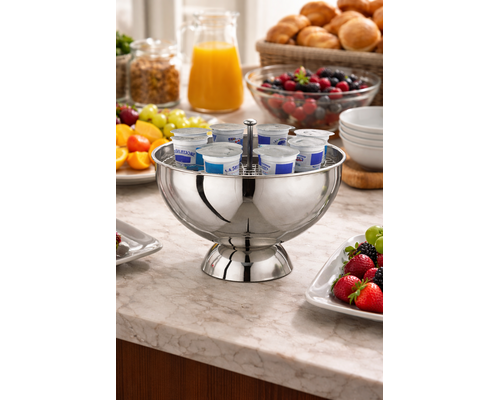 M&T Refrigerated yogurt holder with removable grid