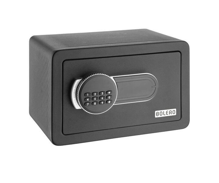 Coffre-fort d’hôtel standard noir 200×310×200 mm