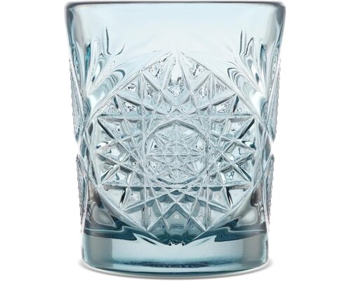 LIBBEY  Verre à Cocktail - whisky 35,5 cl "Hobstar" couleur Bleu - Sapphire