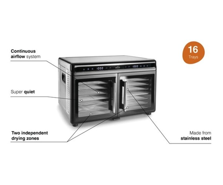LACOR Food dehydrator with two completely independent drying zones