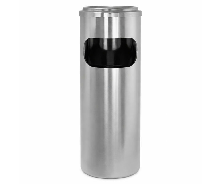 M&T Poubelle en acier inoxydable ou en laiton avec grille cendrier(doré)