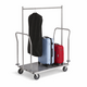 M&T Chariot à bagages avec barre porte-vêtements