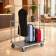 LUGGAGE CART WITH GARMENT RAIL