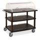 M&T WOODEN SERVICE TROLLEYS WITH DOME