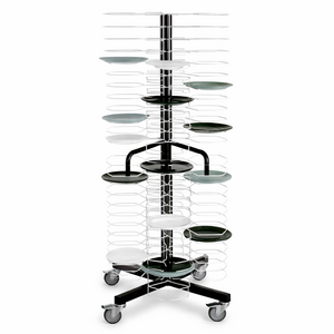 Empileurs d’assiettes sur roulettes