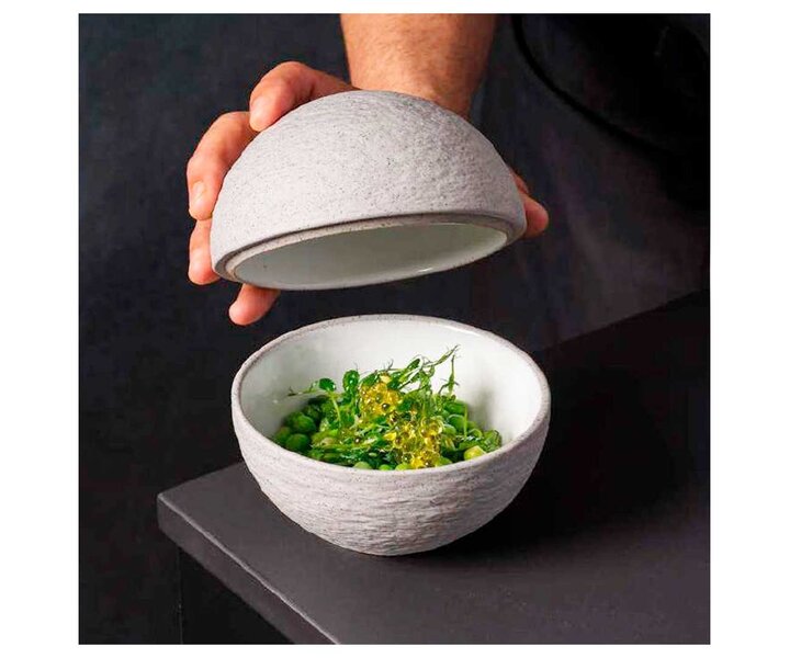 Bowl with lid  " Rocks " Ø 13 cm