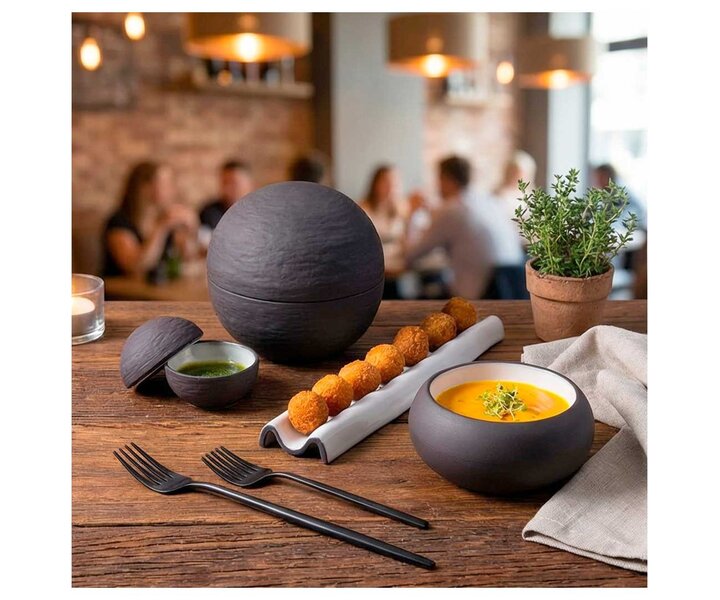 M&T Bowl with lid  " Rocks " Ø 13 cm